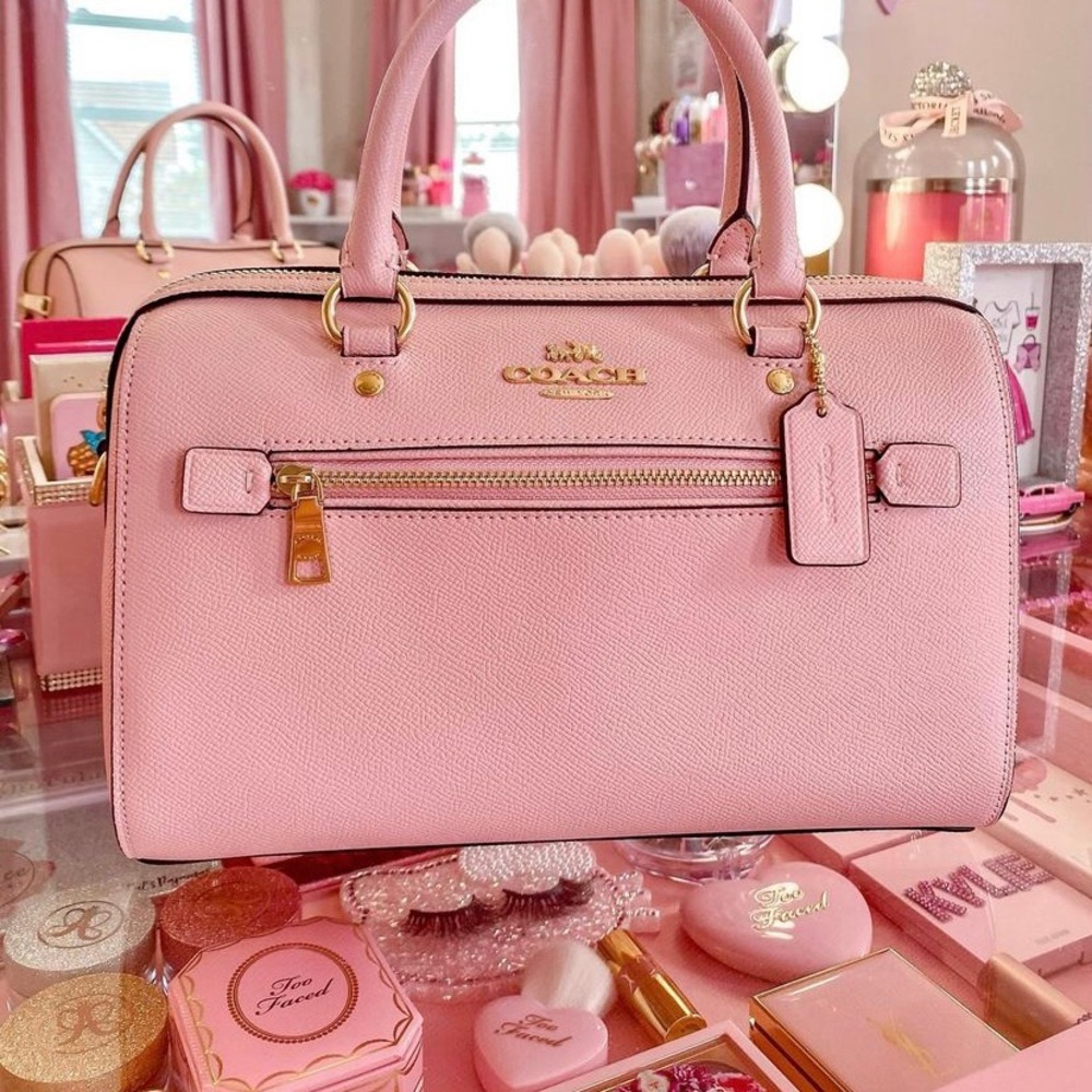 Coach NWT Rowan Satchel | Bubblegum Pink Color